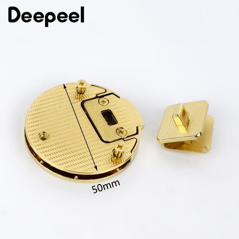 1/2 bucăți geantă pentru femei cu cataramă metalică geantă de mână Twist Turn Lock Snap Genți Închidere cu închidere Încuietori invizibile Accesorii hardware pentru artizanat