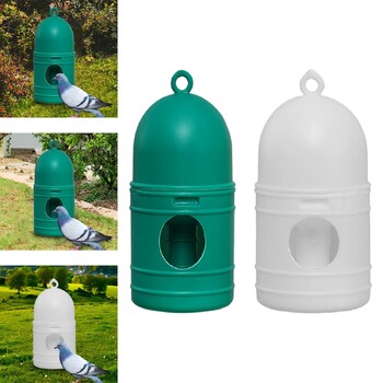 Parrot Water Dispenser Breeding with Handle Bowls 1L Pigeon Drinker Drinking Cup for Ducks Coop Chicks Poultry Supplies Cage