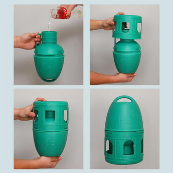 Bird Water Drinker Pigeon Water Dispenser Feeder Αξεσουάρ κλουβιού πουλιών Μεγάλης χωρητικότητας Αξεσουάρ κλουβιού πουλιών με κρεμαστή λαβή