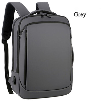 Új 2 színű hátizsák férfiaknak Multifunkcionális üzleti notebook hátizsák USB töltő vízálló film Férfi hátizsák alkalmi táskák