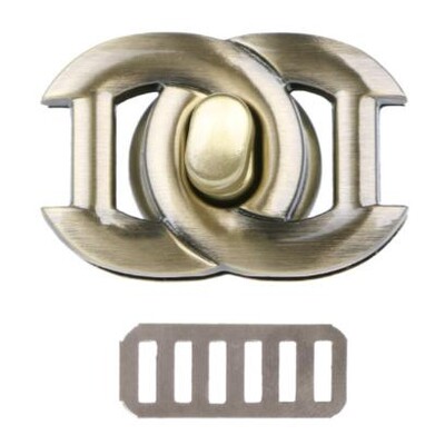 Închizătoare de metal fierbinte nouă, blocare rotativă, încuietori rotativi pentru geantă de mână bricolaj, geantă artizanală, feronerie, pungă, accesorii pentru instrumente de înaltă calitate