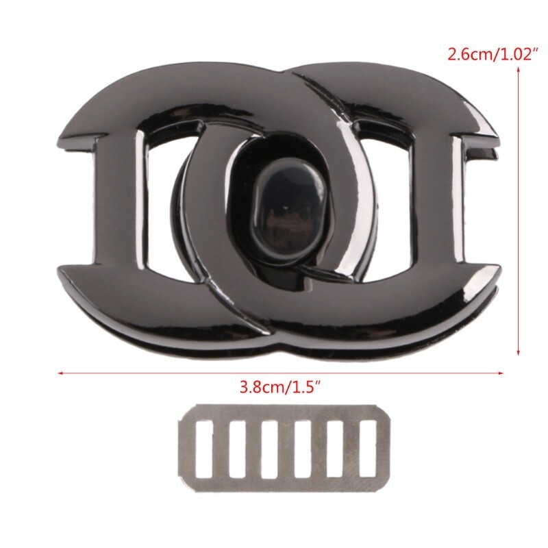 Închizătoare de metal fierbinte nouă, blocare rotativă, încuietori rotativi pentru geantă de mână bricolaj, geantă artizanală, feronerie, pungă, accesorii pentru instrumente de înaltă calitate