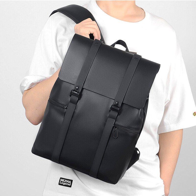 Férfi hátizsák hátizsák Napizsák táska diáktáska PU bőr laptop Camputer Travel Business Férfi iskolai könyves táskák hátizsák