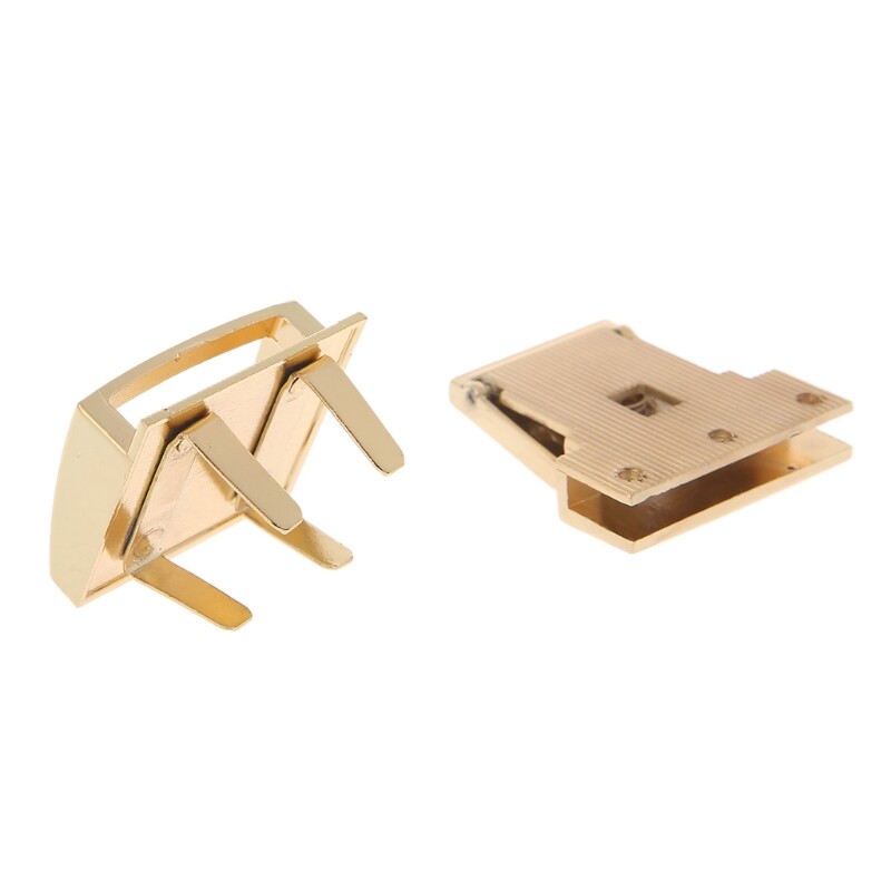 THINKTHENDO Nauja S/L Sagtis Twist Lock Aparatūra Krepšiui Priedai Forma Rankinė DIY Turn Spynos Krepšiai Užsegimas Mada