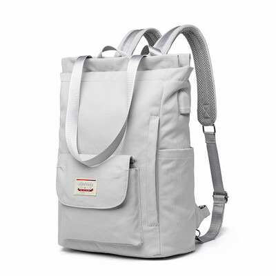 Vízálló, stílusos laptop hátizsák női 13 13,3 14 15 15,6 hüvelykes koreai divatos Oxford Canvas USB College hátizsák női hátizsák