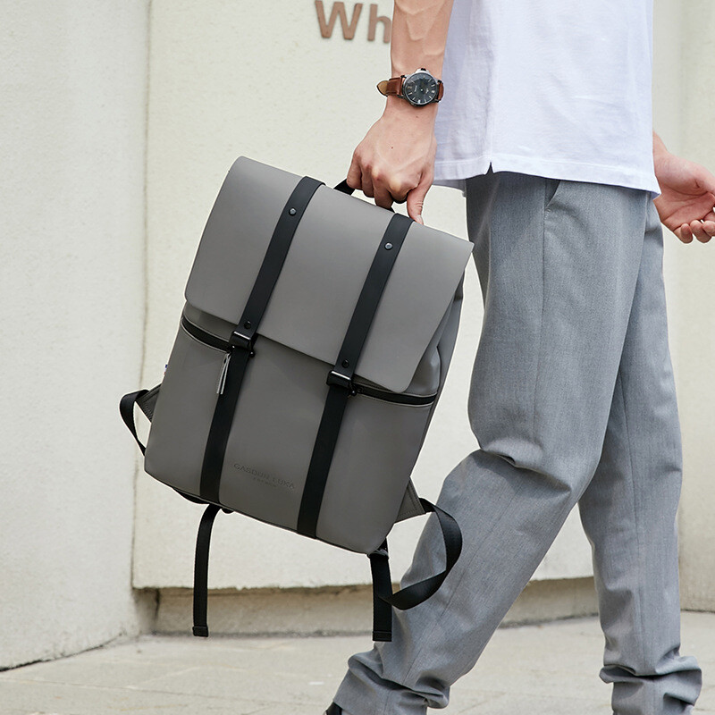 Madinga vyriška odinė kuprinė nuo vagysčių moteriška kuprinė nuo vagysčių moterims vandeniui atspari odinė mokyklinė rankinė Vienspalvė kuprinė Dropshipping