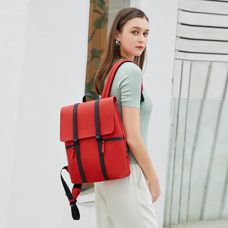 Madinga vyriška odinė kuprinė nuo vagysčių moteriška kuprinė nuo vagysčių moterims vandeniui atspari odinė mokyklinė rankinė Vienspalvė kuprinė Dropshipping