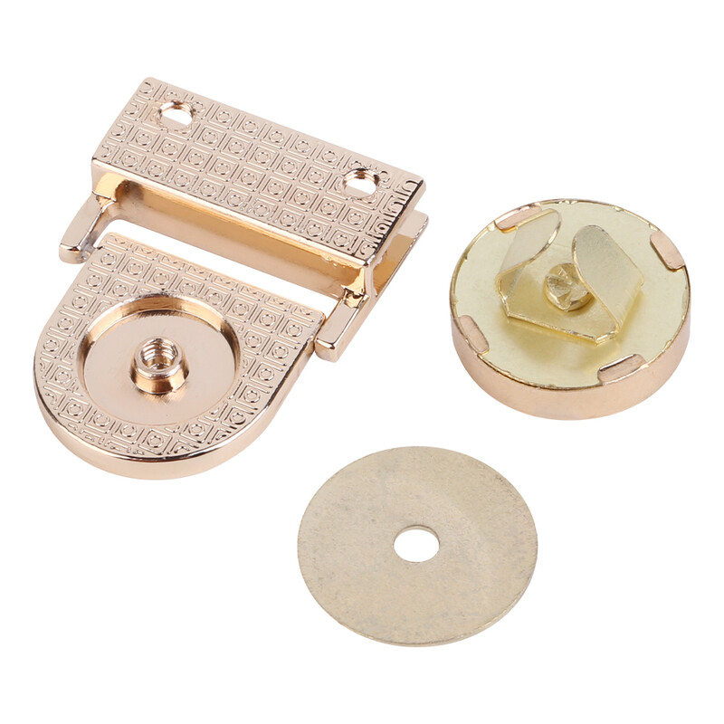 3 CM metalinė magnetinė sagties spyna su sukamu užsegimu, skirta „pasidaryk pats“ rankinės keitimo rankinės krepšio priedams