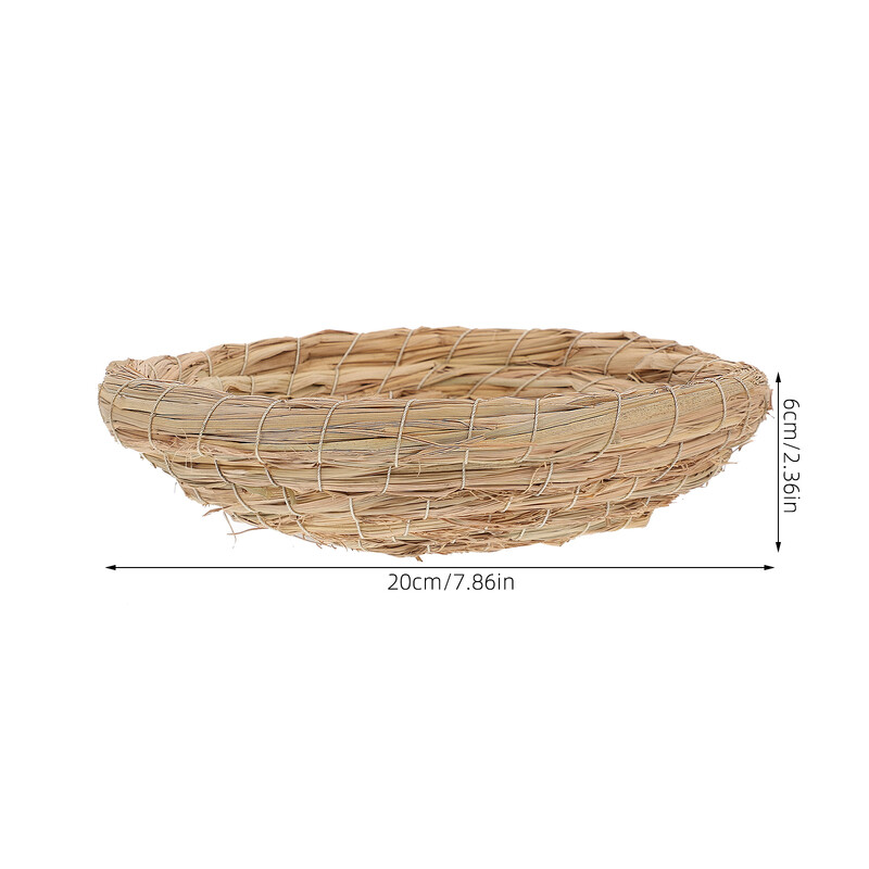 Χειροποίητη φωλιά από άχυρο Ύφανση τεχνητή φωλιά πουλιού για παπαγάλο Macaw African Straw Bird Nest