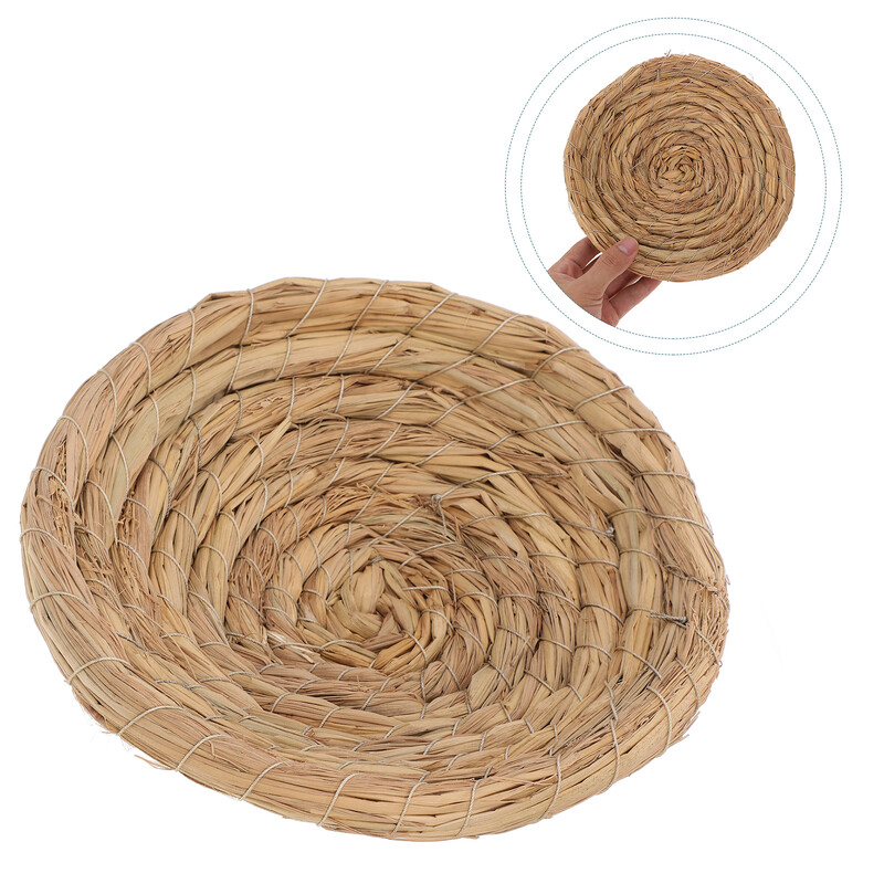 Χειροποίητη φωλιά από άχυρο Ύφανση τεχνητή φωλιά πουλιού για παπαγάλο Macaw African Straw Bird Nest