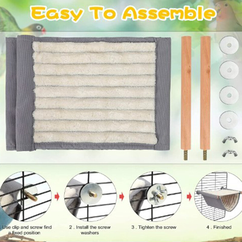 Téli meleg madárfészek házikó kunyhó függő függőágy pinty ketrec plüss bolyhos madarak kunyhó búvóhely papagáj madárketrec-tartozékok számára