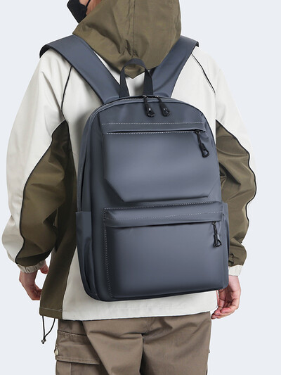 Geantă de umăr simplă, impermeabilă, de modă, birou de afaceri, navetă, școală, rucsacuri multifuncționale pentru computer de capacitate mare