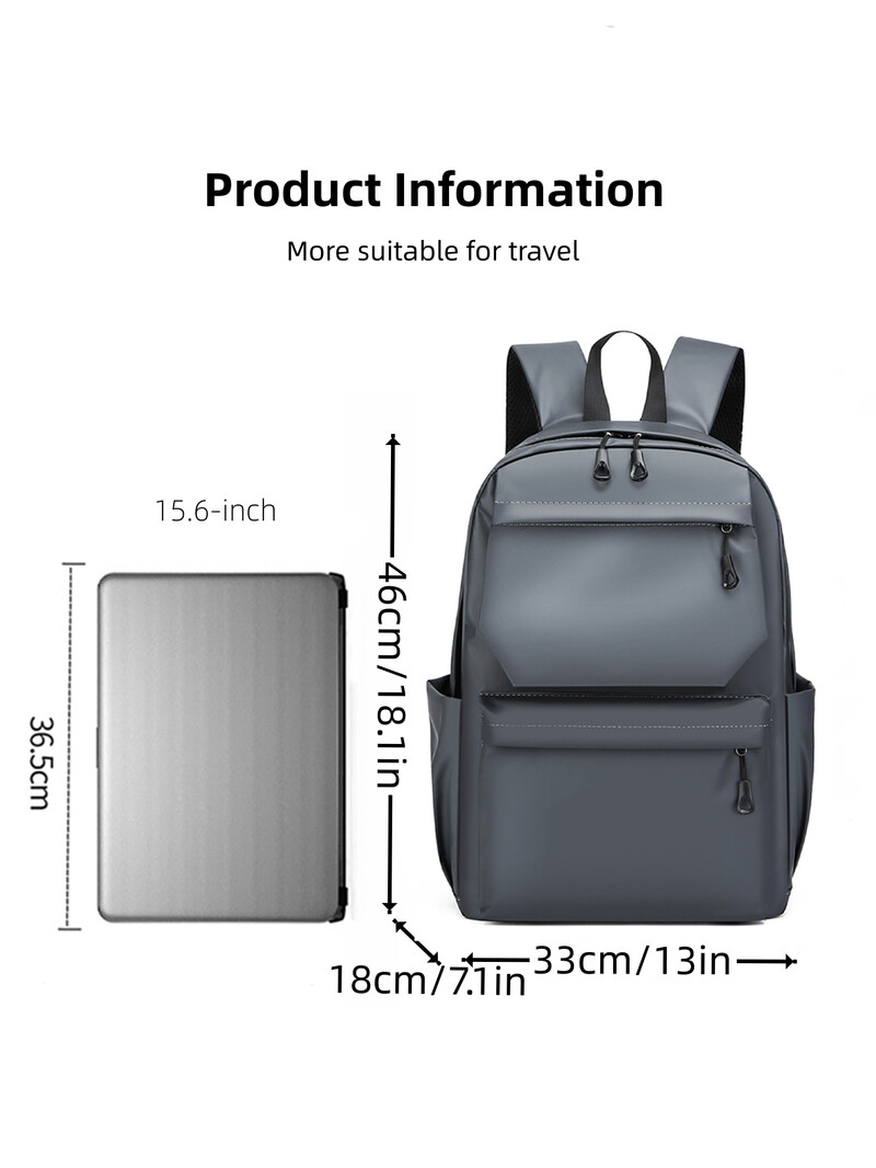 Geantă de umăr simplă, impermeabilă, de modă, birou de afaceri, navetă, școală, rucsacuri multifuncționale pentru computer de capacitate mare