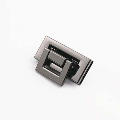 DIY Mortise Square Metal Square Tiny Bag Turn Lock Twist Lock Spona z kože Remeselná dámska taška Kabelka cez rameno Kabelka Hardware