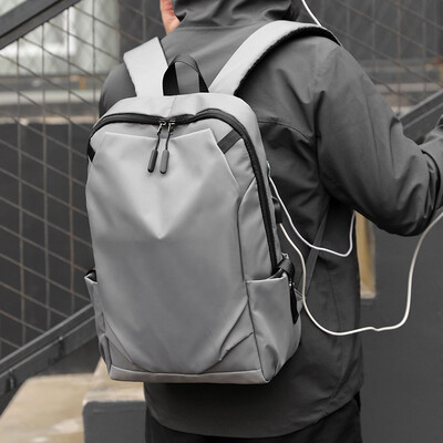 Férfi iskolai hátizsák vízálló nylon hátizsákok USB töltő laptop hátizsákok nagy kapacitású hátizsák könyvekhez szabadtéri utazáshoz