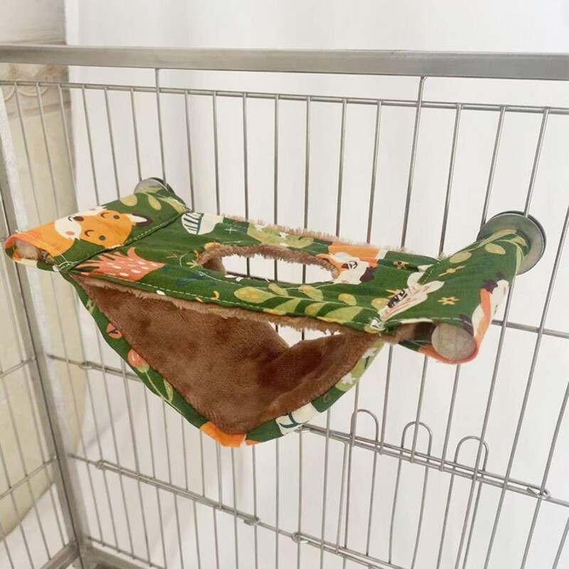 1 rinkinys Papūgos lizdas Gražus medvilninis paukščių hamakas žiurkėno miegamasis namas Naminių gyvūnų papūgos hamakas Naminių gyvūnų reikmenys