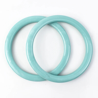 2vnt Deepeel 9cm spalvinga dervos maišelio rankena apvali akrilo rankinė Austinė rankinė Pakeisti rankenas Priedai „Pasidaryk pats“ krepšiai Gamybos reikmenys