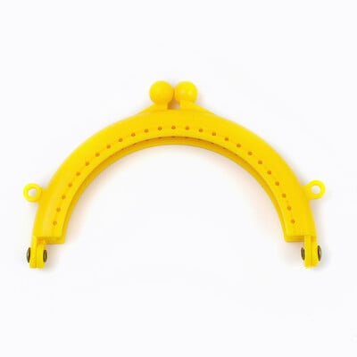 10db Deepeel 85mm színes műanyag félkör alakú táska fogantyús dupla füles pénztárca keret gyanta csók csatos kézitáska barkács varrás kiegészítők