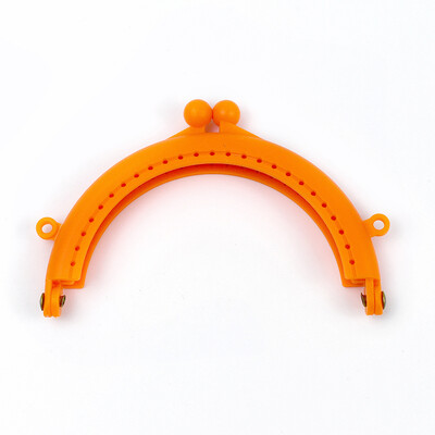 10db Deepeel 85mm színes műanyag félkör alakú táska fogantyús dupla füles pénztárca keret gyanta csók csatos kézitáska barkács varrás kiegészítők