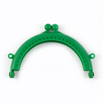 10db Deepeel 85mm színes műanyag félkör alakú táska fogantyús dupla füles pénztárca keret gyanta csók csatos kézitáska barkács varrás kiegészítők