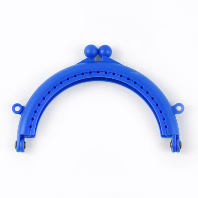 10db Deepeel 85mm színes műanyag félkör alakú táska fogantyús dupla füles pénztárca keret gyanta csók csatos kézitáska barkács varrás kiegészítők