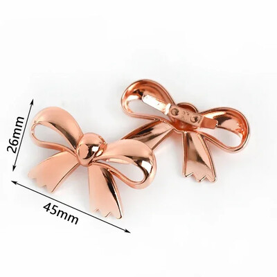 5/10 db aranyos masni fém díszítő csat 30/45/60 mm-es táska cipők kapcsos heveder Szem-összekötő tű csatok íj gomb tartozék