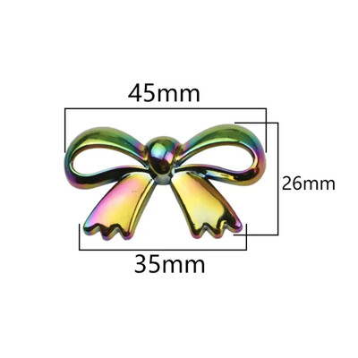5/10 db aranyos masni fém díszítő csat 30/45/60 mm-es táska cipők kapcsos heveder Szem-összekötő tű csatok íj gomb tartozék