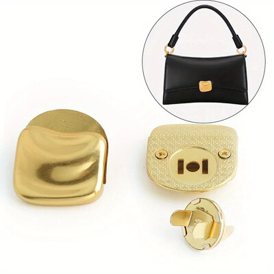 2 bucăți genți de mână din aliaj de zinc cu închidere magnetică încuietoare moda retro auriu blocare neregulată portofel pentru femei Accesorii hardware