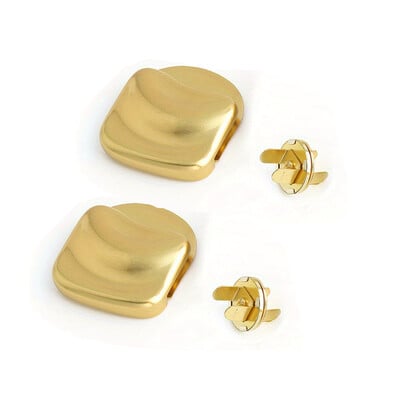 2 db cinkötvözetből készült kézitáska mágneses kapoccsal Divatzár Retro Arany Szabálytalan zár Női Pénztárca Hardvertartozékok