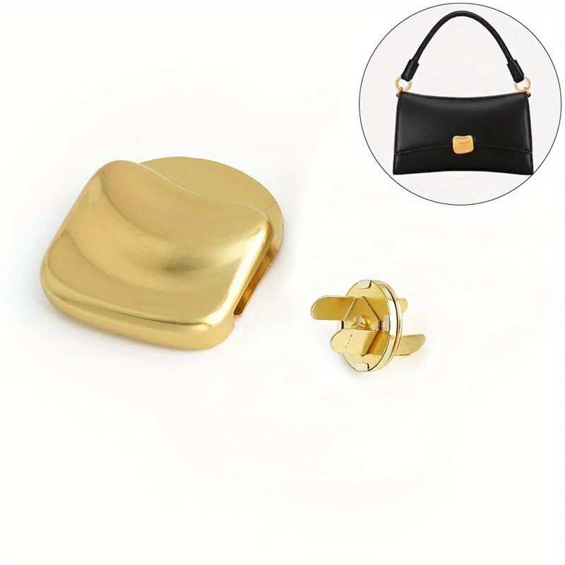 2 db cinkötvözetből készült kézitáska mágneses kapoccsal Divatzár Retro Arany Szabálytalan zár Női Pénztárca Hardvertartozékok