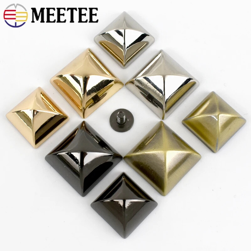 30 db 10/12/15/18mm négyzet alakú sátor csavarok vödör öv szegecs láb tüskék csat fém táskák alsó hevederszalag díszítő csatok
