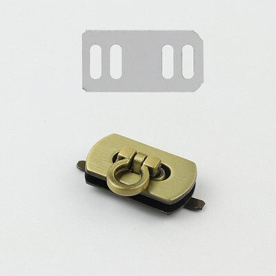 Închizătoare de blocare de tip fluture de metal, închidere de blocare rotativă pentru artizanat din piele, geantă de femei, geantă de mână, geantă de umăr, posetă, accesoriu hardware DIY