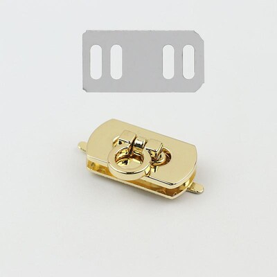 Închizătoare de blocare de tip fluture de metal, închidere de blocare rotativă pentru artizanat din piele, geantă de femei, geantă de mână, geantă de umăr, posetă, accesoriu hardware DIY