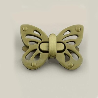 Închizătoare de blocare de tip fluture de metal, închidere de blocare rotativă pentru artizanat din piele, geantă de femei, geantă de mână, geantă de umăr, posetă, accesoriu hardware DIY