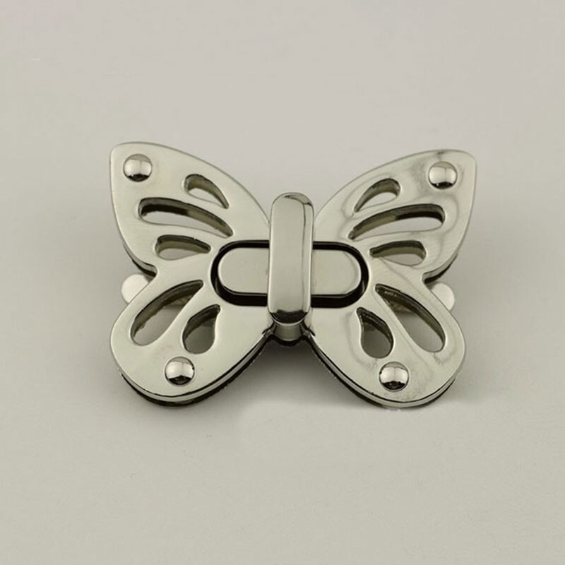 Închizătoare de blocare de tip fluture de metal, închidere de blocare rotativă pentru artizanat din piele, geantă de femei, geantă de mână, geantă de umăr, posetă, accesoriu hardware DIY