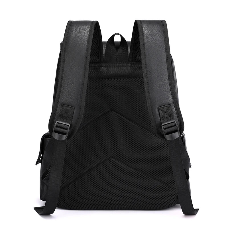 2024 NOVÝ Pánsky batoh z PU kože, veľký batoh na notebook, pánske mochilas, čierna školská taška pre tínedžerov a chlapcov, hnedá taška A-DOS