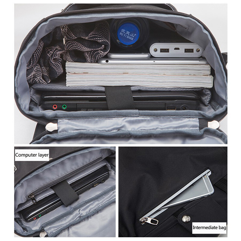 Rucsacuri de călătorie de mare capacitate, impermeabile, pentru bărbați, pentru laptop de 15,6 inci, pentru adolescenți, geantă de școală de călătorie multifuncțională pentru bărbați