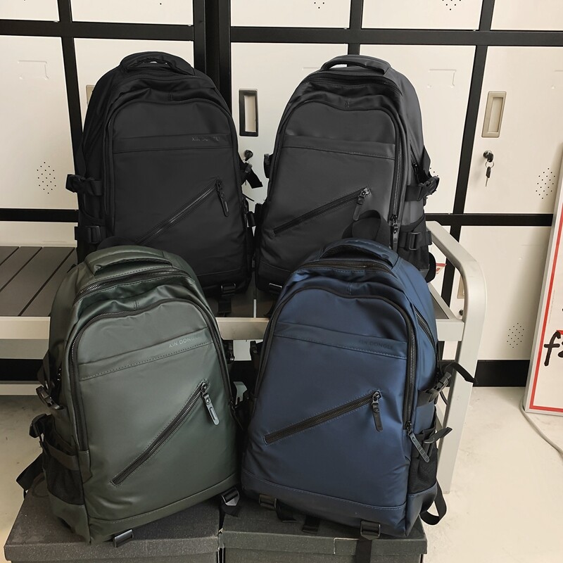 Cestovný batoh pre mužov, batoh na notebook 15,6", nový trendový športový batoh, mládežnícky outdoorový turistický športový batoh, mužský sivý a čierny