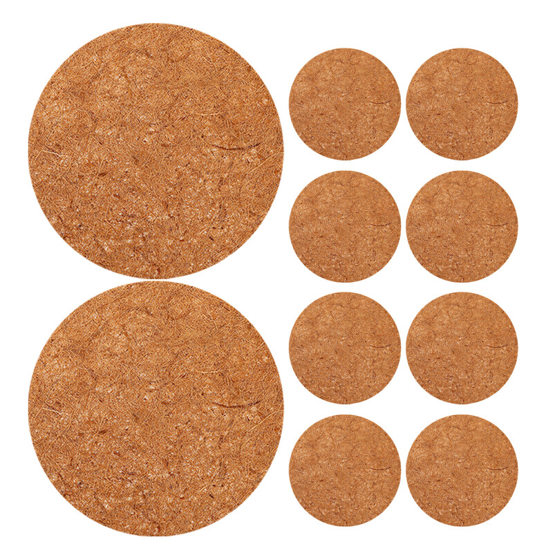 10 vnt. Paukščių narveliai Paukščių narvelio kilimėlis Balandžių veisimo pagalvėlės Natūralūs lizdai, stori, kvėpuojantys šviesiai rudi kokoso pluoštai