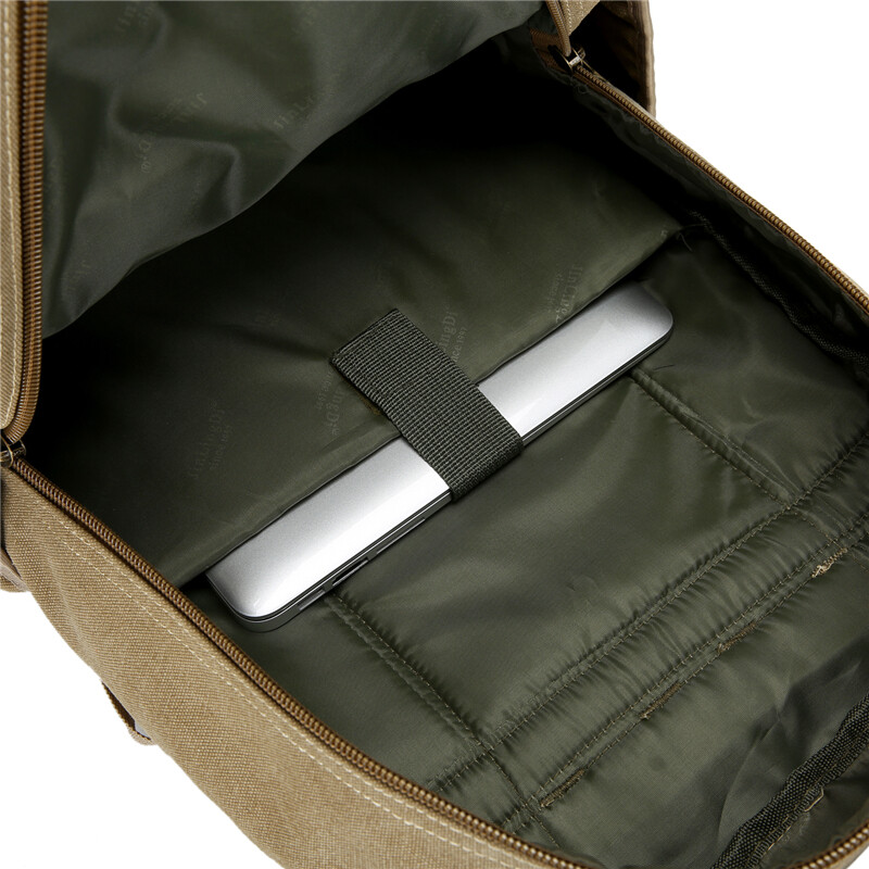 Plátenný cestovný batoh pre mužov, trendový športový turistický batoh, mužský voľný čas, 15,6" batoh na notebook, teenager, študent, školský batoh, čierny