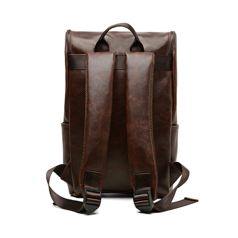 Pánsky batoh Crazy Horse z kože, školská taška, veľkoobjemová taška, pánske multifunkčné batohy, vintage taška na notebook, taška na notebook, mochilas
