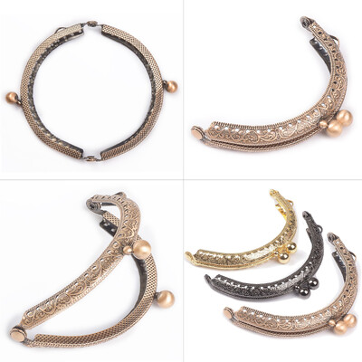 8,5 cm monetų metalinis piniginės rėmelis Bučinio užsegimo užraktas sankabos rankinės rankenos rankinės priedai Raudonos bronzos spalvos krepšiai techninė įranga