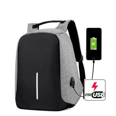 Férfi Laptop hátizsák Utazási Hátizsák Női Nagy kapacitású üzleti USB töltő Főiskolai diák Iskolai Válltáskák Lopásgátló táska