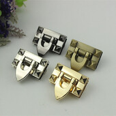 4 CM metalinės pasukamos užrakto sagtys, skirtos „pasidaryk pats“ moterims, rankinės, krepšys, piniginė, techninė įranga, užsegama užsegimu, krepšių priedai