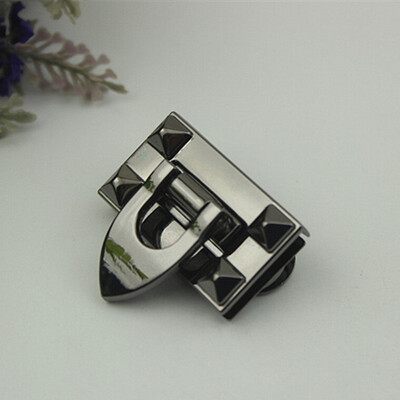 4 CM metalinės pasukamos užrakto sagtys, skirtos „pasidaryk pats“ moterims, rankinės, krepšys, piniginė, techninė įranga, užsegama užsegimu, krepšių priedai