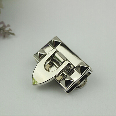 4 CM metalinės pasukamos užrakto sagtys, skirtos „pasidaryk pats“ moterims, rankinės, krepšys, piniginė, techninė įranga, užsegama užsegimu, krepšių priedai