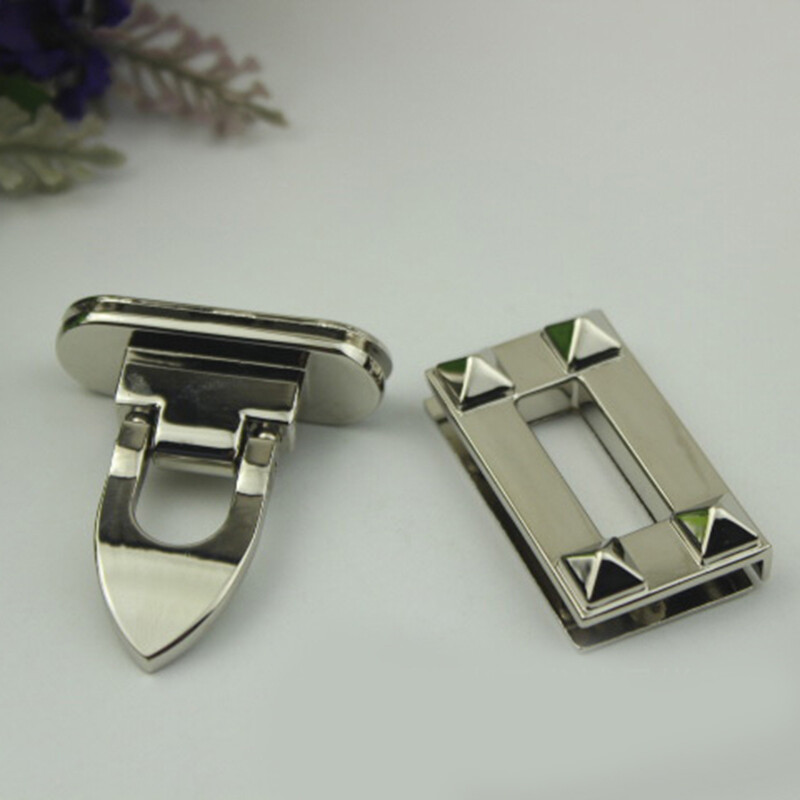 4 CM metalinės pasukamos užrakto sagtys, skirtos „pasidaryk pats“ moterims, rankinės, krepšys, piniginė, techninė įranga, užsegama užsegimu, krepšių priedai