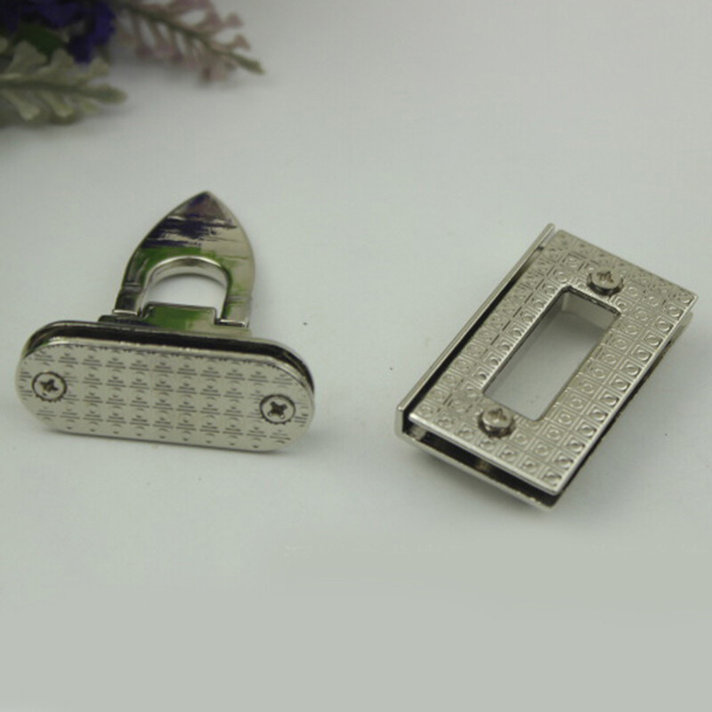 4 CM metalinės pasukamos užrakto sagtys, skirtos „pasidaryk pats“ moterims, rankinės, krepšys, piniginė, techninė įranga, užsegama užsegimu, krepšių priedai