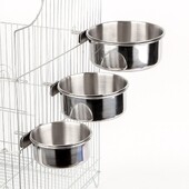 Κύπελλο τροφοδοσίας κατοικίδιων ζώων Ανοξείδωτο ατσάλι Αντι-ροκανιστικές τροφές Νερό για πουλάκια Φλιτζάνι τροφοδοσίας πουλιών Προμήθειες για τον παπαγάλο Myna Bird σκύλος για κατοικίδια