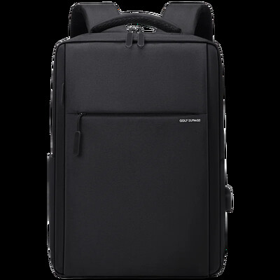 GOLF New Men kuprinė usb mokyklinė 15,6 colio verslo nešiojamojo kompiuterio kuprinė didelės talpos vandeniui atsparūs juodi kelioniniai krepšiai su usb įkrovikliu